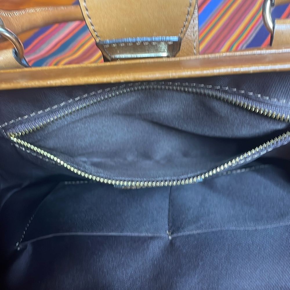 Divina Firenze Brown Leather Doctors Bag Made in Italy VGUC - Picture 10 of 11